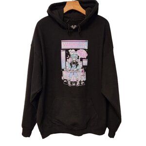 Anime Vapor95 Computer Repair Service Black Hoodie Sweatshirt Streetwear XL EUC